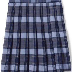 School Uniform Girls Plaid Pleated Skirt Below the Knee
