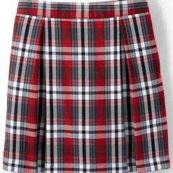 School Uniform Girls Plaid Skort Top of Knee