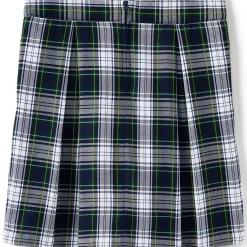School Uniform Girls Plaid Skort Top of Knee