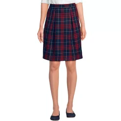 School Uniform Girls Plaid Skort Top of Knee