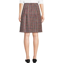 School Uniform Girls Plaid Skort Top of Knee