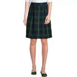 School Uniform Girls Plaid Skort Top of Knee