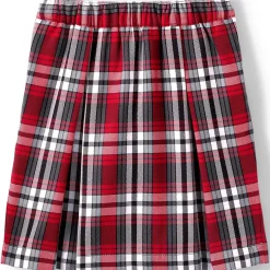 School Uniform Girls Plaid Skort Top of Knee