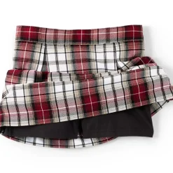School Uniform Girls Plaid Skort Top of Knee