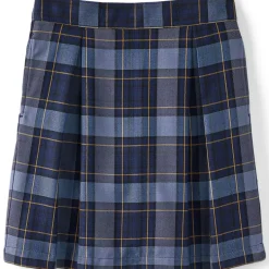 School Uniform Girls Plaid Skort Top of Knee