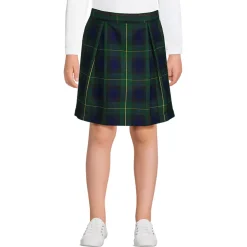 School Uniform Girls Plaid Skort Top of Knee
