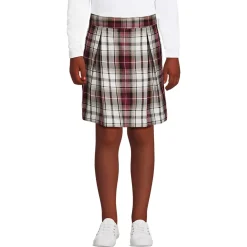School Uniform Girls Plaid Skort Top of Knee
