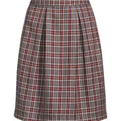 School Uniform Girls Plaid Skort Top of Knee