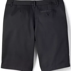 School Uniform Girls Plain Front Blend Chino Shorts