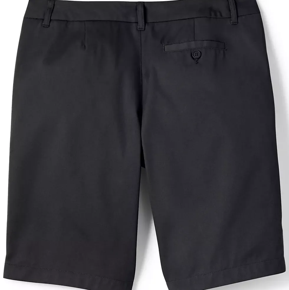 School Uniform Girls Plain Front Blend Chino Shorts