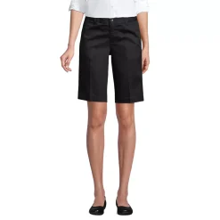 School Uniform Girls Plain Front Blend Chino Shorts