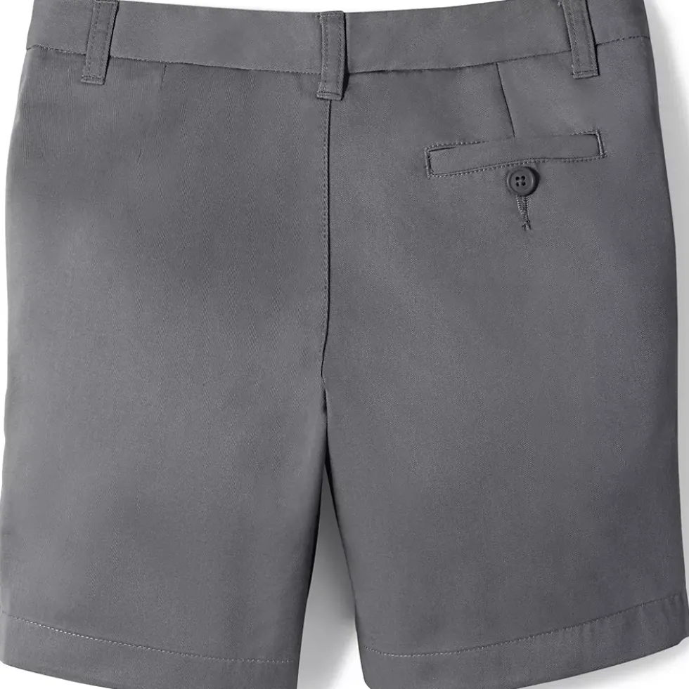 School Uniform Girls Plain Front Blend Chino Shorts