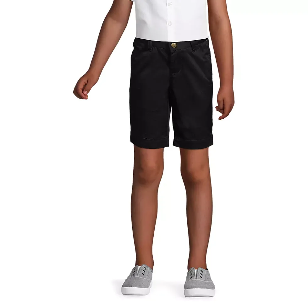 School Uniform Girls Plain Front Blend Chino Shorts
