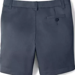 School Uniform Girls Plain Front Blend Chino Shorts