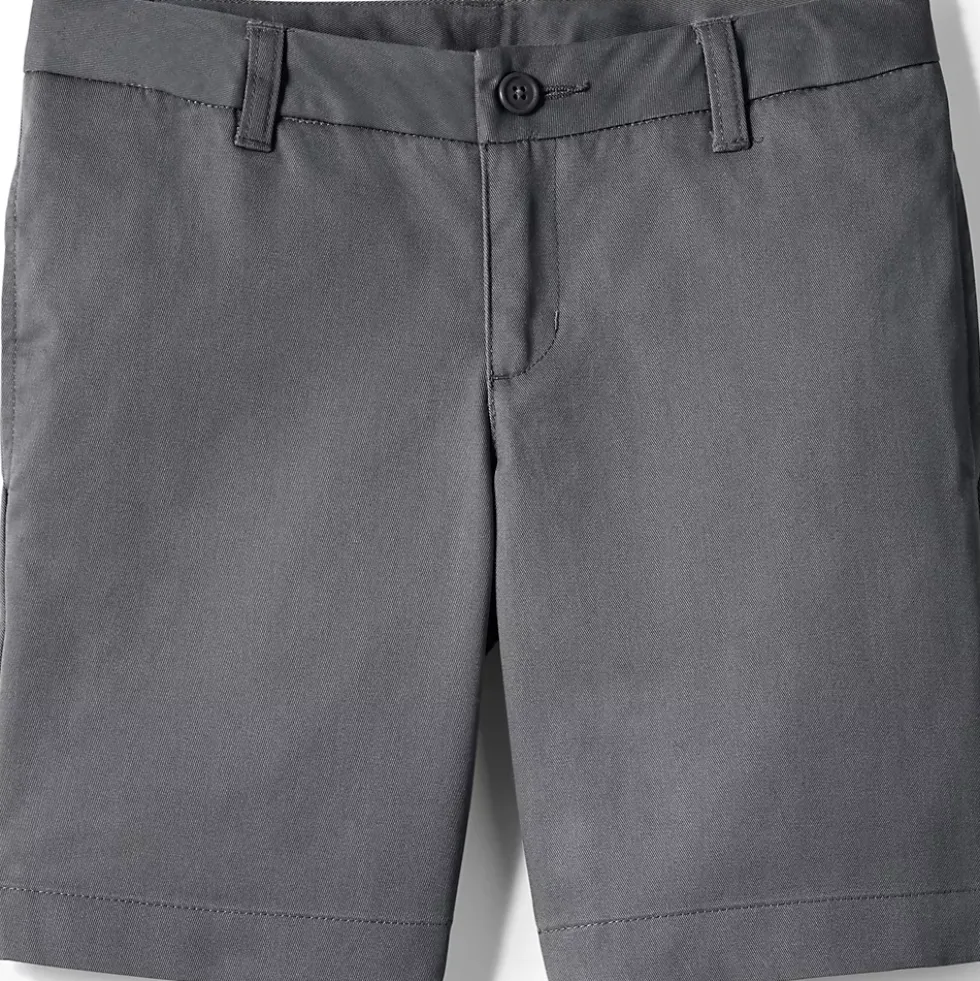 School Uniform Girls Plain Front Blend Chino Shorts