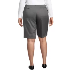School Uniform Girls Plain Front Blend Chino Shorts