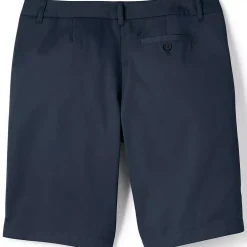 School Uniform Girls Plain Front Blend Chino Shorts