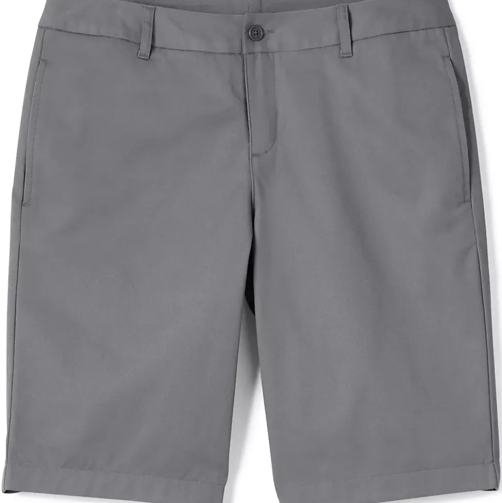 School Uniform Girls Plain Front Blend Chino Shorts