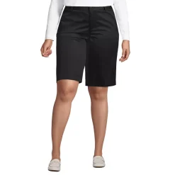 School Uniform Girls Plain Front Blend Chino Shorts