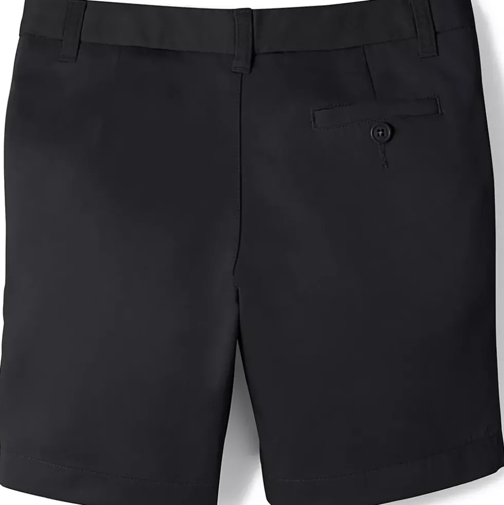 School Uniform Girls Plain Front Blend Chino Shorts
