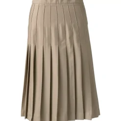 School Uniform Girls Pleated Skirt Below the Knee