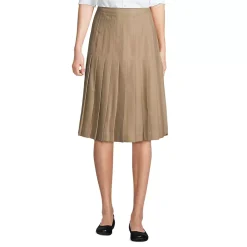 School Uniform Girls Pleated Skirt Below the Knee