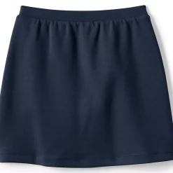 School Uniform Girls Ponte Button Front Skort Above the Knee
