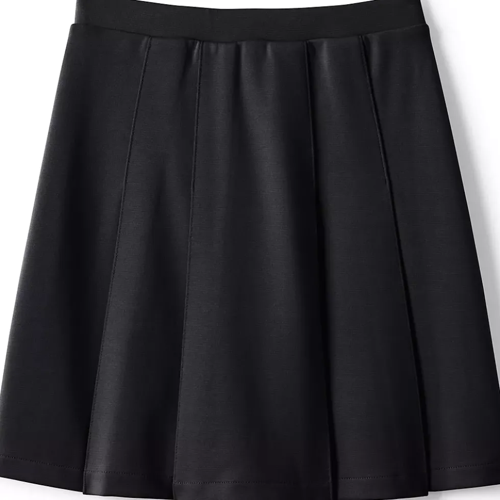 School Uniform Girls Ponte Pleat Skirt Top of Knee