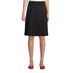 School Uniform Girls Ponte Pleat Skirt Top of Knee