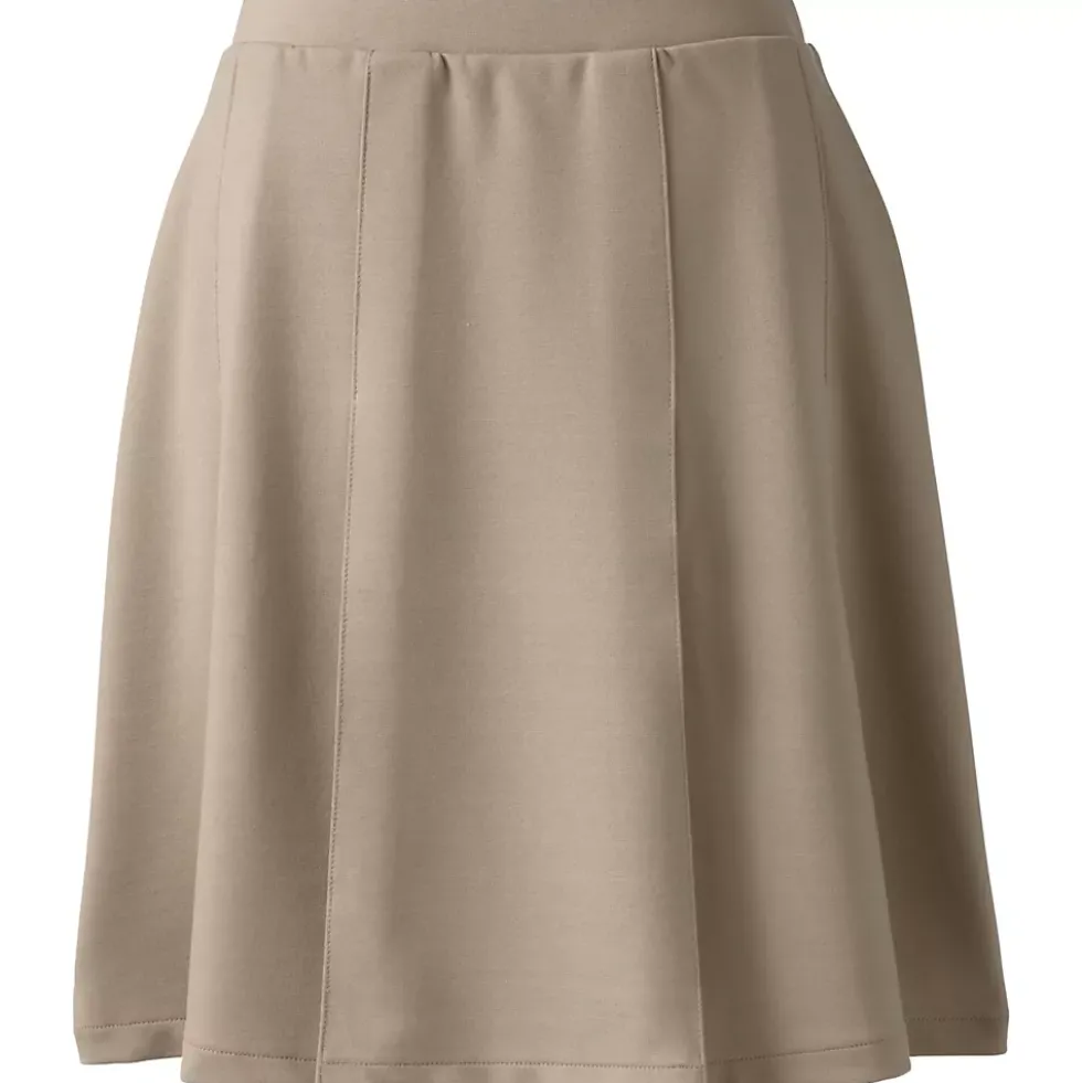 School Uniform Girls Ponte Pleat Skirt Top of Knee