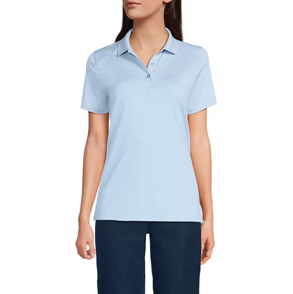 School Uniform Girls Short Sleeve Feminine Fit Rapid Dry Polo Shirt
