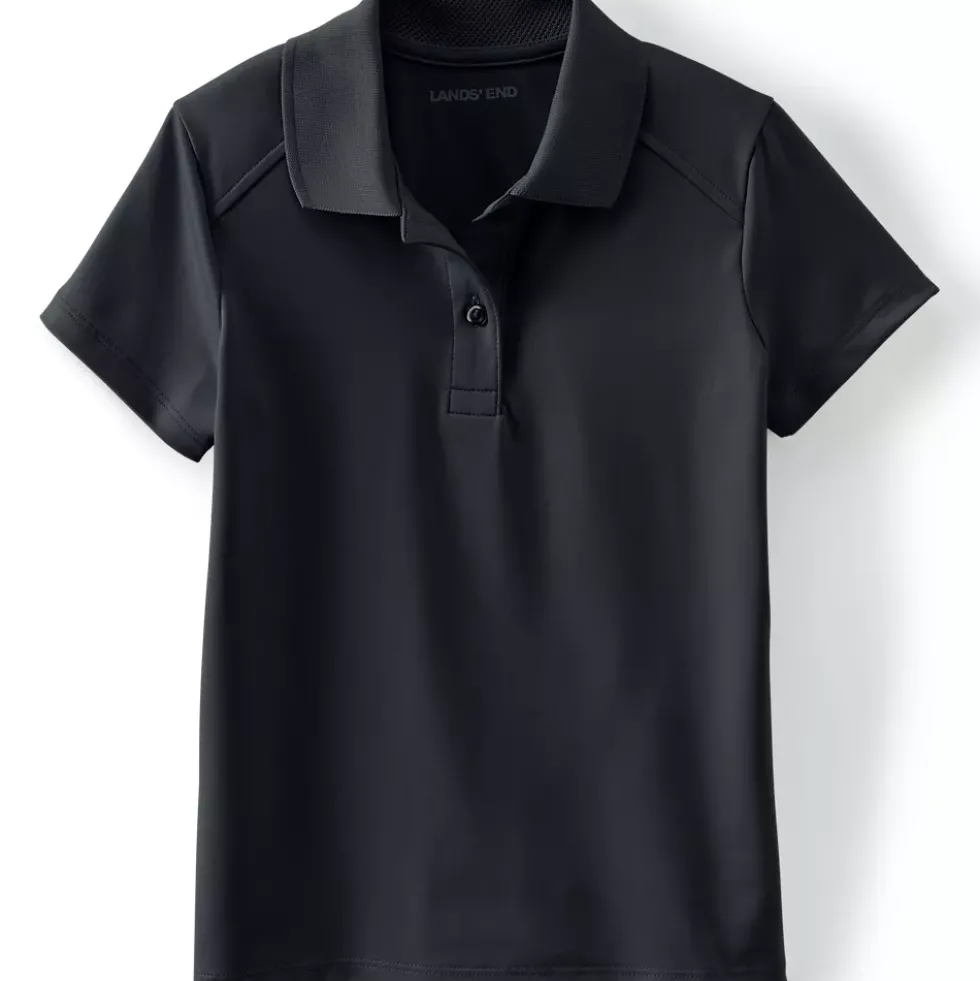 School Uniform Girls Short Sleeve Feminine Fit Rapid Dry Polo Shirt