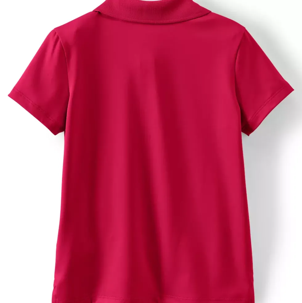School Uniform Girls Short Sleeve Feminine Fit Rapid Dry Polo Shirt
