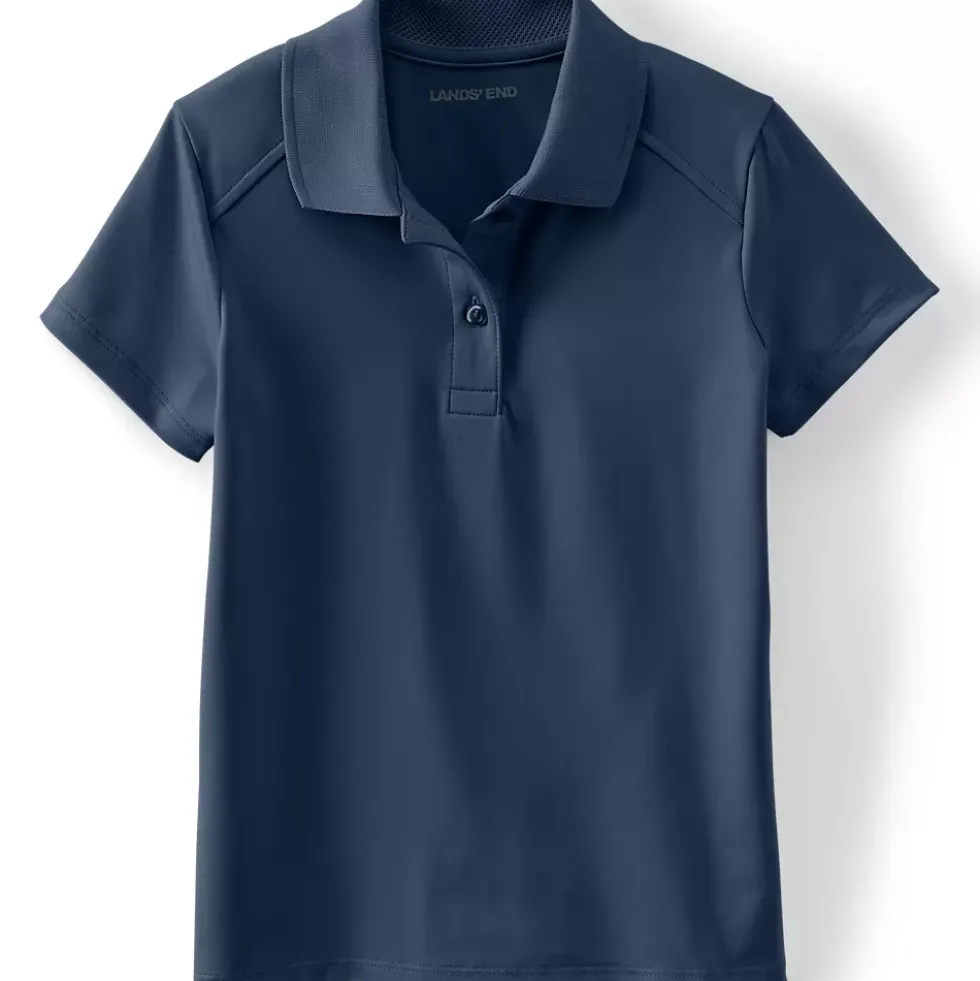 School Uniform Girls Short Sleeve Feminine Fit Rapid Dry Polo Shirt