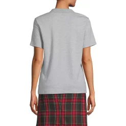 School Uniform Girls Short Sleeve Feminine Fit Interlock Polo Shirt