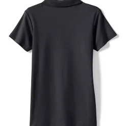 School Uniform Girls Short Sleeve Feminine Fit Interlock Polo Shirt