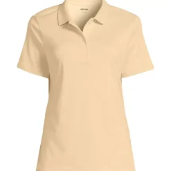 School Uniform Girls Short Sleeve Feminine Fit Interlock Polo Shirt