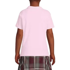School Uniform Girls Short Sleeve Feminine Fit Interlock Polo Shirt