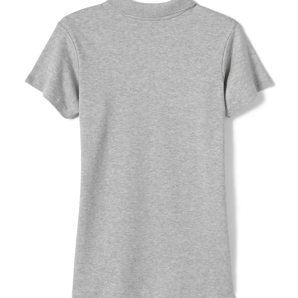 School Uniform Girls Short Sleeve Feminine Fit Interlock Polo Shirt