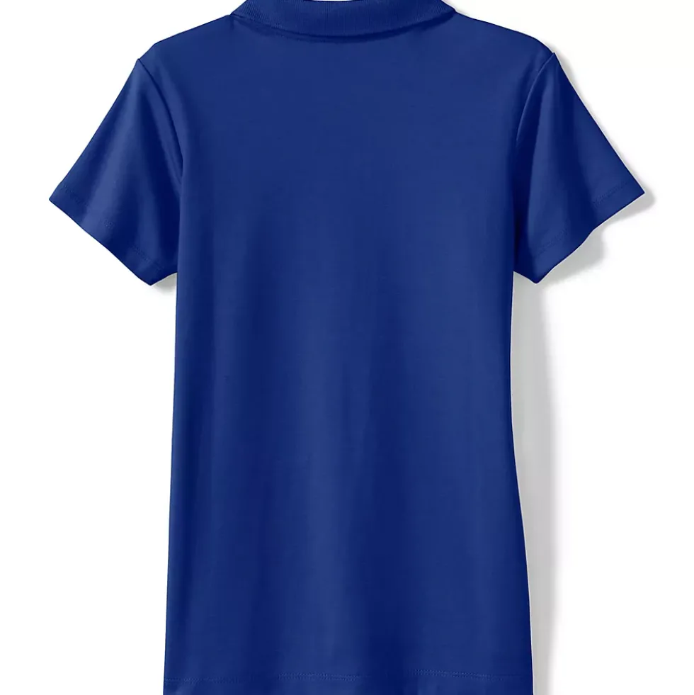 School Uniform Girls Short Sleeve Feminine Fit Interlock Polo Shirt