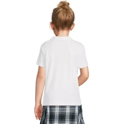 School Uniform Girls Short Sleeve Feminine Fit Interlock Polo Shirt