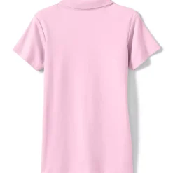 School Uniform Girls Short Sleeve Feminine Fit Interlock Polo Shirt