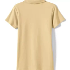 School Uniform Girls Short Sleeve Feminine Fit Interlock Polo Shirt
