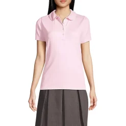 School Uniform Girls Short Sleeve Peter Pan Collar Polo Shirt