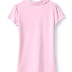 School Uniform Girls Short Sleeve Peter Pan Collar Polo Shirt