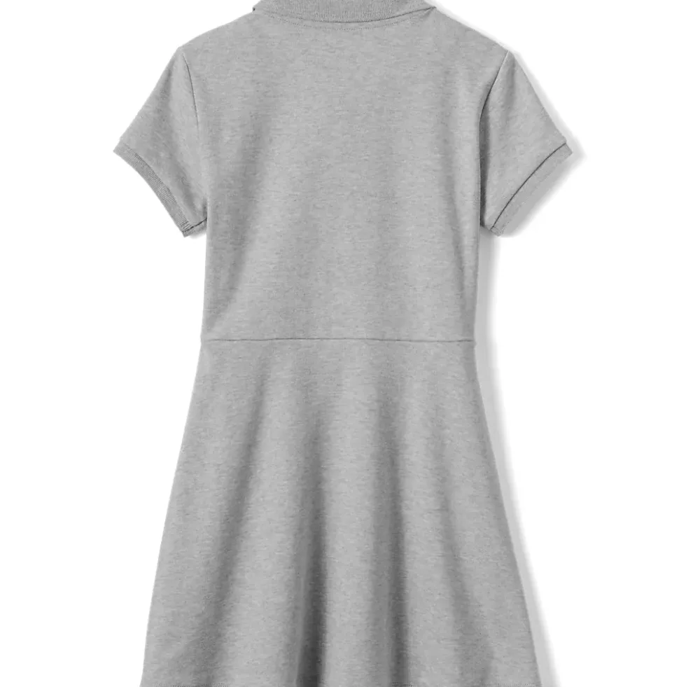 School Uniform Girls Short Sleeve Interlock Polo Dress