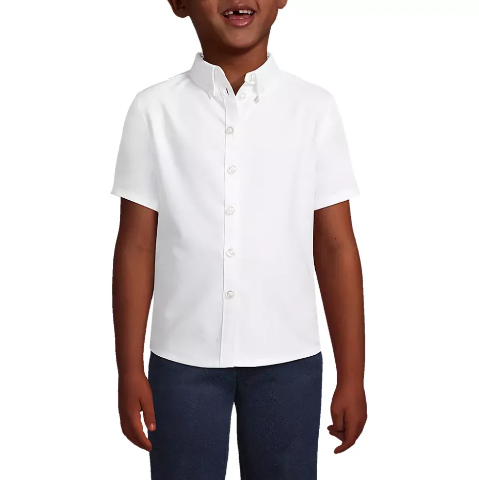 School Uniform Girls Short Sleeve Oxford Dress Shirt