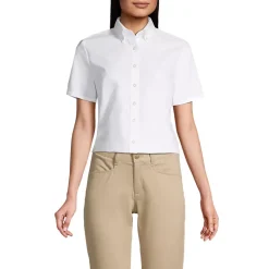 School Uniform Girls Short Sleeve Oxford Dress Shirt