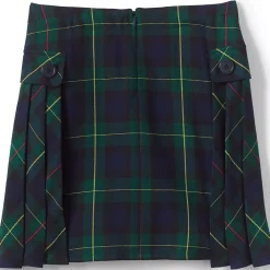 School Uniform Girls Side Pleat Plaid Skort Above the Knee
