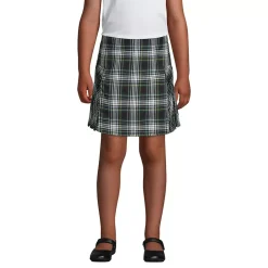 School Uniform Girls Side Pleat Plaid Skort Above the Knee